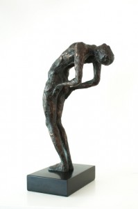 Le contorsioniste, Résine bronze, 36/20 cms